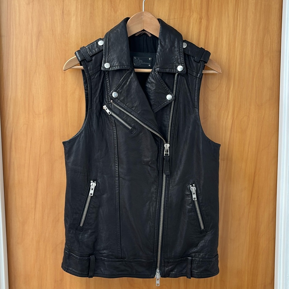 Mackage - Leather Biker Vest